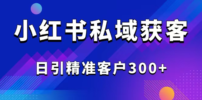 （14304期）2025最新小红书平台引流获客截流自热玩法讲解，日引精准客户300+-青崖网创科技